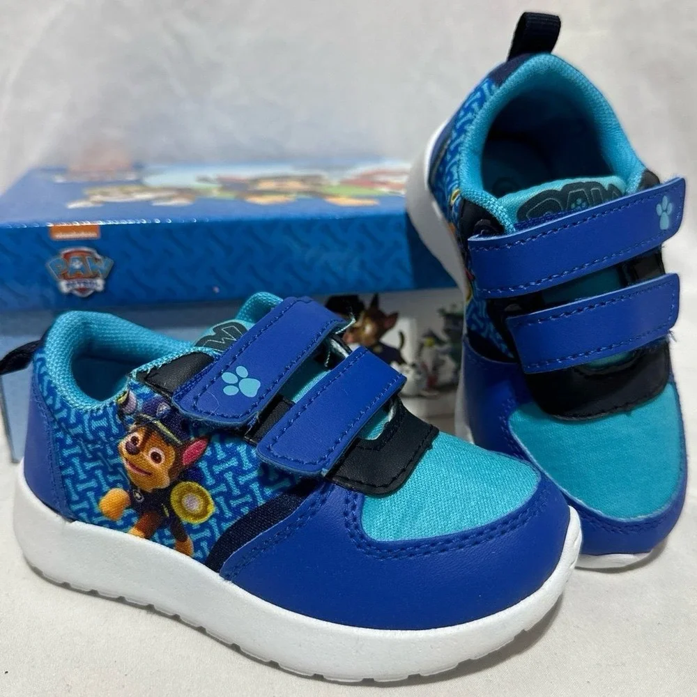 Paw Patrol Velcro Shoes Blue New With Box